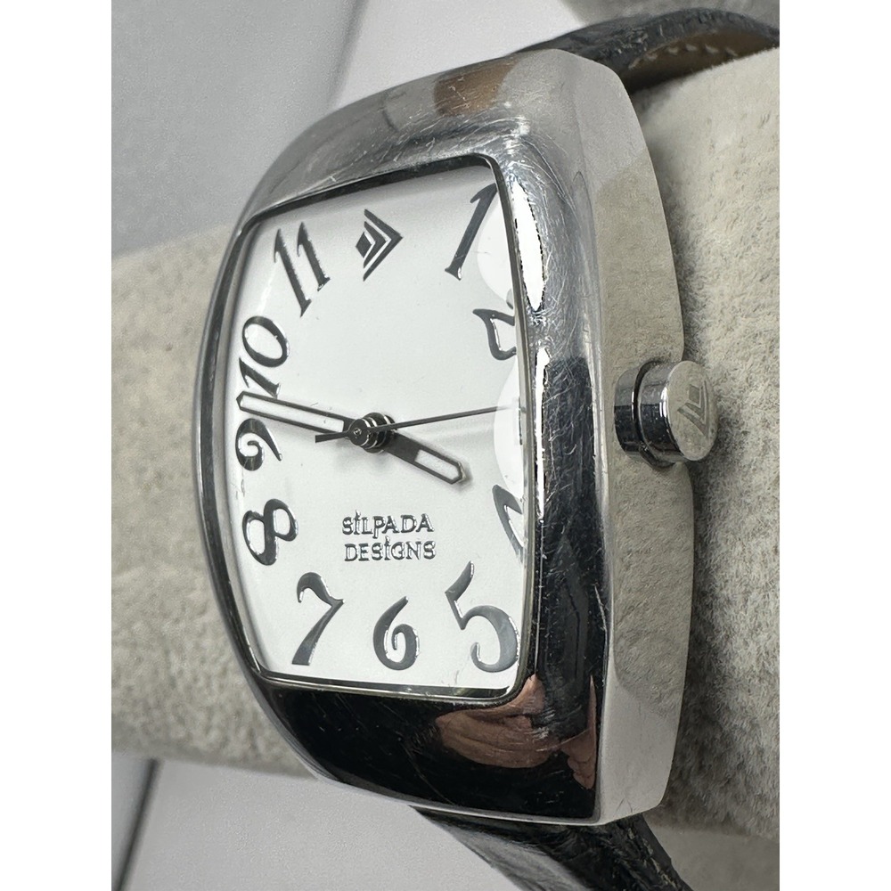Silpada Designs Watch New Battery 30MM 7.5" Leather Band M6 - Picture 2 of 12